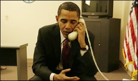 Obama on the Phone