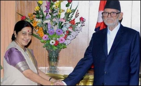 Sushma Swaraj in Nepal