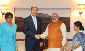 Kerry meets Modi