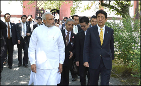 Modi with Japan PM