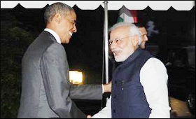 Obama and Modi 