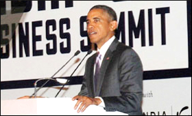 Barack Obama at India-US Summit
