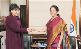Sitharaman with US Commerce Secy