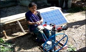 Solar charkha model