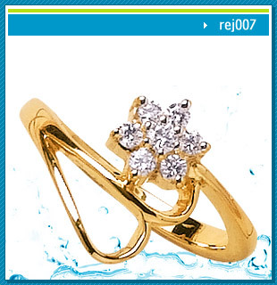 ladies gold rings depiction