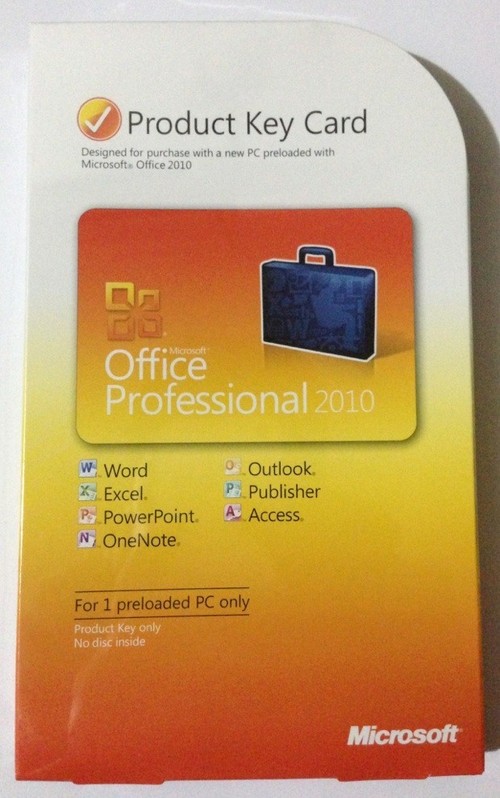 Activate Preloaded Office 2007