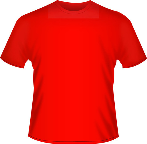 men's plain red shirt