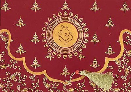 Handmade Silk Paper Wedding Cards