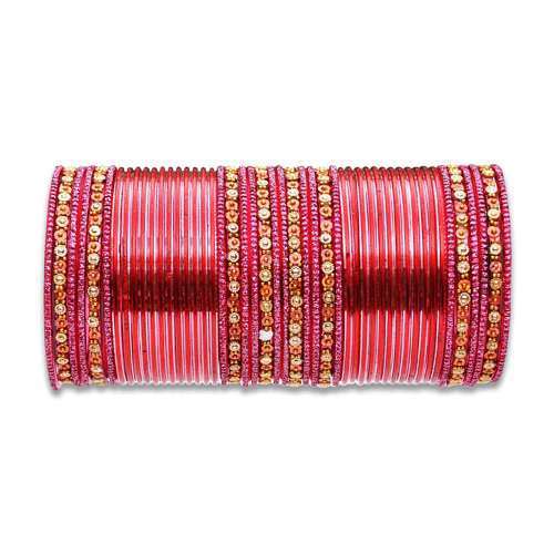 Dark Pink Metal Bangles in New Market (Teliwara-Sb), Delhi, Delhi