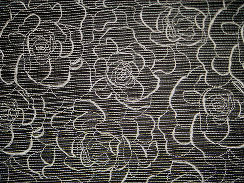 embroidered floral fabric