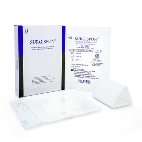 Absorbable Hemostatic Gelatin Sponge Film in Ahmedabad Absorbable Hemostatic Gelatin Sponge Film in Ahmedabad