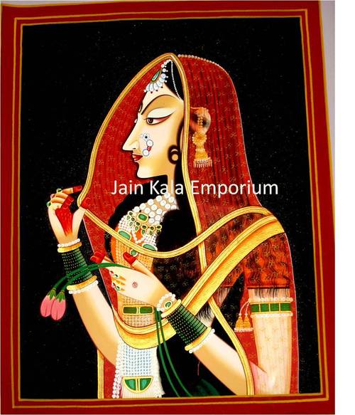 Bani Thani Traditional Painting In Ajmer, Rajasthan, India - Jain Kala ...