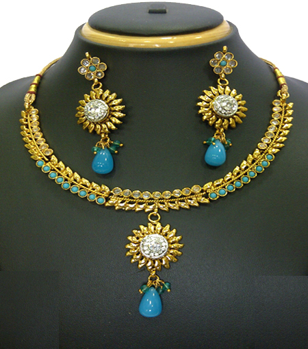 ... of Trendy Fashion Designer Copper Necklace Indian Jewelry