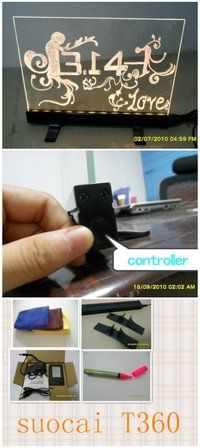 Transparent Colorful Counter LED Writing Board