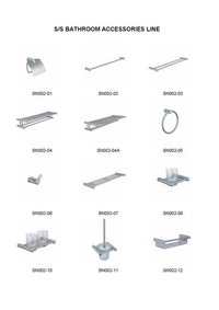 Stainless Steel Bathroom Accessories Set