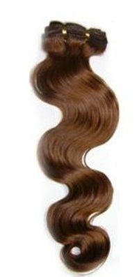 #6 Middle Brown Body Wave Human Hair Weft