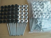 Zinc Plating Twist Shank Roofing Nails With Washer