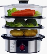 OEM/ODM Stainless Steel Steamer With Durable PC Layer (XJ-5K118CO)