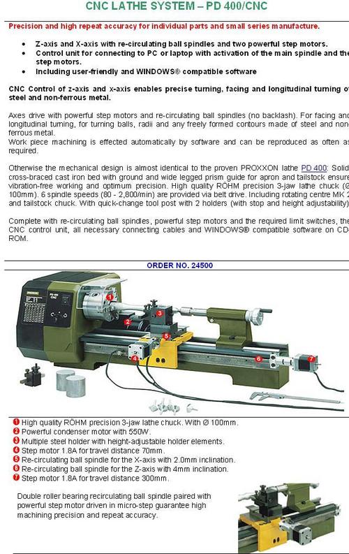 CNC Lathe System – PD 400/CNC