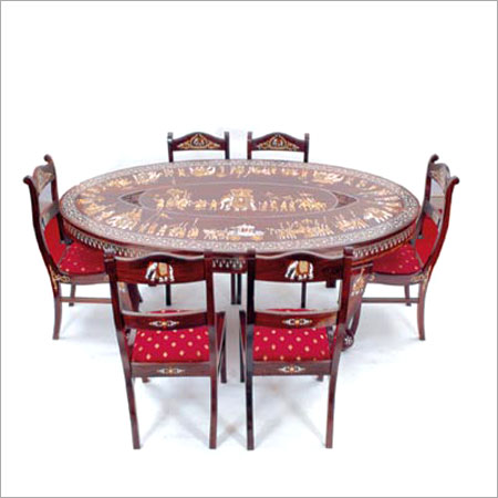 Oval Dining Table With 6 Chairs in Hyderabad, Telangana ...