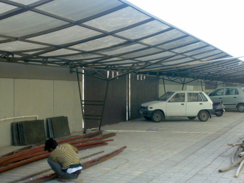 car parking sheds in surat, gujarat - adarsh fabrication