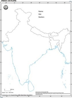 India Outline Map in New Delhi, Delhi, India - N. C. KANSIL & SONS