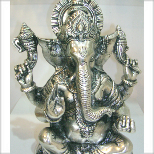 White Metal Ganesha Statue in East Patel Nagar, New Delhi, Delhi, India ...