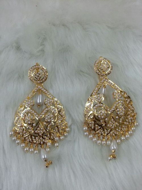 Gold Plated Girls Earrings in Kt Mohar Singh Patel Chowk, Amritsar ...