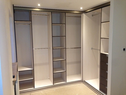 L Shape Wardrobe With Loft Design in Tharamani, Chennai