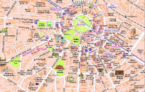 Connaught Place Map in Uttam Nagar, New Delhi