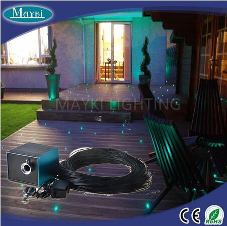 Fiber Optic Garden Outdoor Light Kit With Led Generator And Black 2018 Star Decking Kit With Led Generator And Black Sleeve Fiber Optic Tails