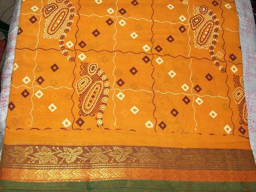 Cotton Sungudi Sari in New Area, Chennai, Tamil Nadu, India - Sahish Impex