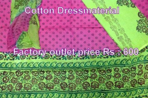 Block Printed Cotton Dress Material in Gandhinagar, Hyderabad ...