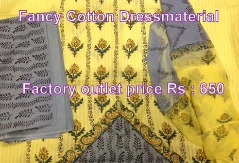 Block Printed Cotton Dress Material in Gandhinagar, Hyderabad ...