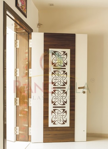 Designer Back Painted Glass Door in Surat, Gujarat - SHREE RANGKALA