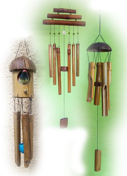 Bamboo Wind Chimes In Sane Guruji Vasahat, Kolhapur | J. B. Art Center