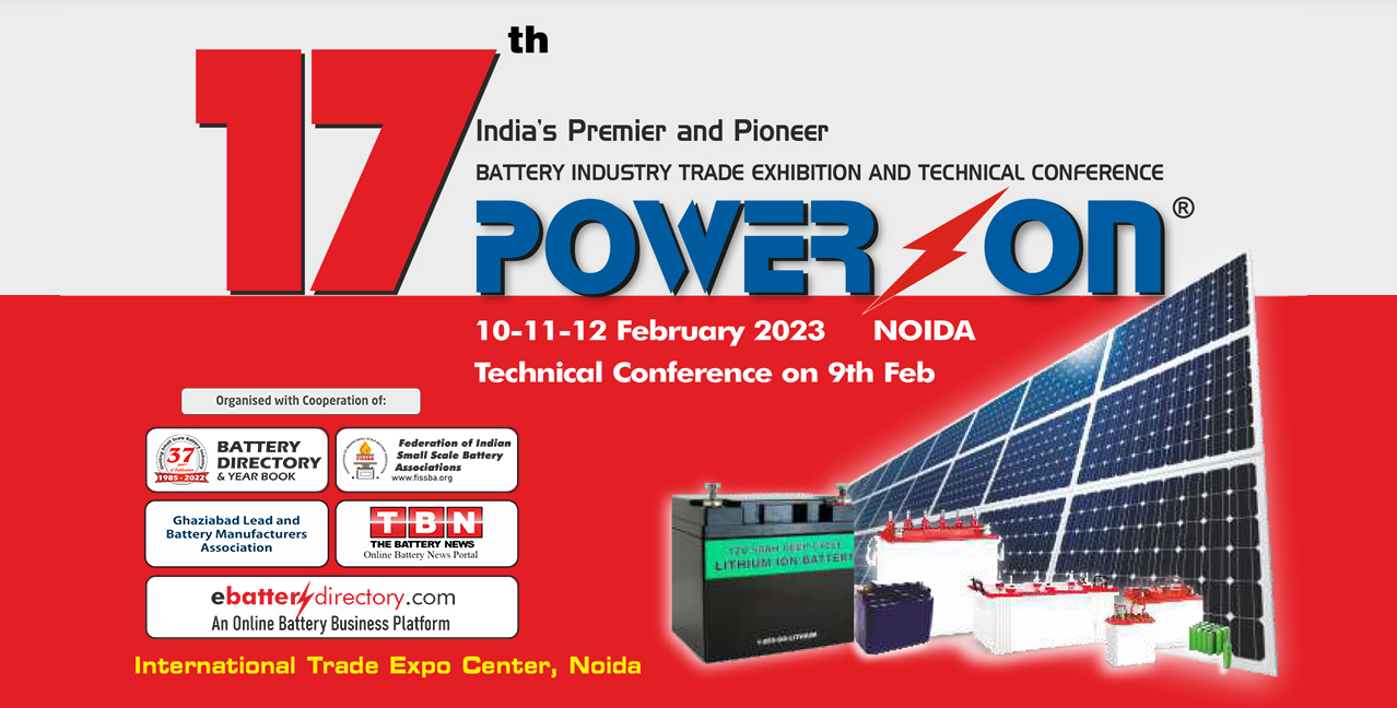 POWER ON 2023 Lithium Ion Battery Expo Power ON Battery Exhibition 